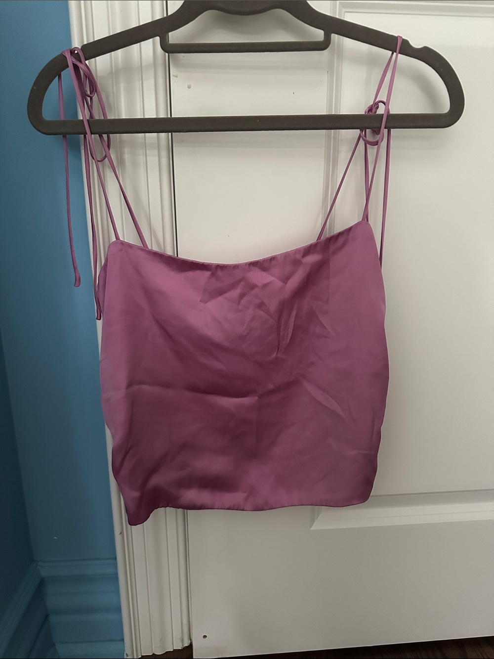 Urban Outfitters Satin Lilac Tie-Strap Cami